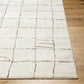 CHELSI Tapis Scandinave - Tapis Moderne, Salon, Chambre - Tapis Contemporain, Poils Courts, Doux, Entretien Facile - Ivoire, Terracotta