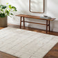 CHELSI Tapis Scandinave - Tapis Moderne, Salon, Chambre - Tapis Contemporain, Poils Courts, Doux, Entretien Facile - Ivoire, Terracotta