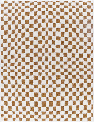 ILEA Tapis Scandinave - Tapis Moderne, Salon, Chambre - Tapis Contemporain, Poils Courts, Doux, Entretien Facile - Ivoire, Terracotta