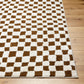 ILEA Tapis Scandinave - Tapis Moderne, Salon, Chambre - Tapis Contemporain, Poils Courts, Doux, Entretien Facile - Ivoire, Terracotta