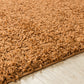 TORRIS Tapis Shaggy - Tapis Moderne, Couloir, Salon, Chambre - Tapis Uni à Poils Longs, Doux, Moelleux, Entretien Facile - Terracotta