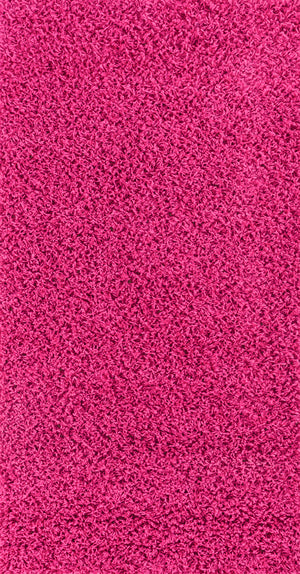 TORRIS Shaggy Teppich I Läufer, Flur, Wohnzimmer, Schalzimmer I Moderner Hochfloriger Teppich, Weicher Langflor Teppich I Fuschia