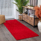 TORRIS Tapis Shaggy - Tapis Moderne, Couloir, Salon, Chambre - Tapis Uni à Poils Longs, Épais, Doux, Moelleux, Entretien Facile - Rouge