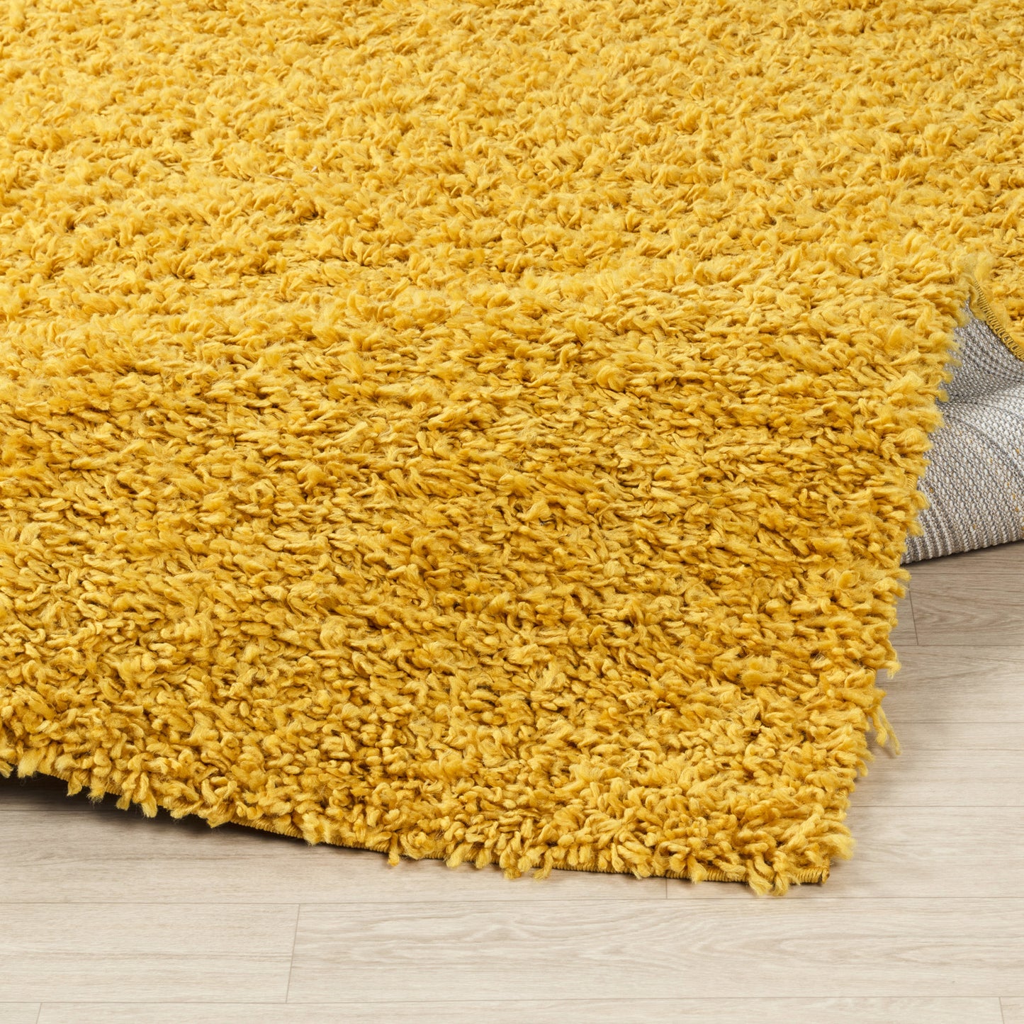 TORRIS Tapis Shaggy - Tapis Moderne, Couloir, Salon, Chambre - Tapis Uni à Poils Longs, Épais, Doux, Moelleux, Entretien Facile - Jaune