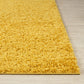 TORRIS Tapis Shaggy - Tapis Moderne, Couloir, Salon, Chambre - Tapis Uni à Poils Longs, Épais, Doux, Moelleux, Entretien Facile - Jaune