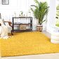 TORRIS Tapis Shaggy - Tapis Moderne, Couloir, Salon, Chambre - Tapis Uni à Poils Longs, Épais, Doux, Moelleux, Entretien Facile - Jaune