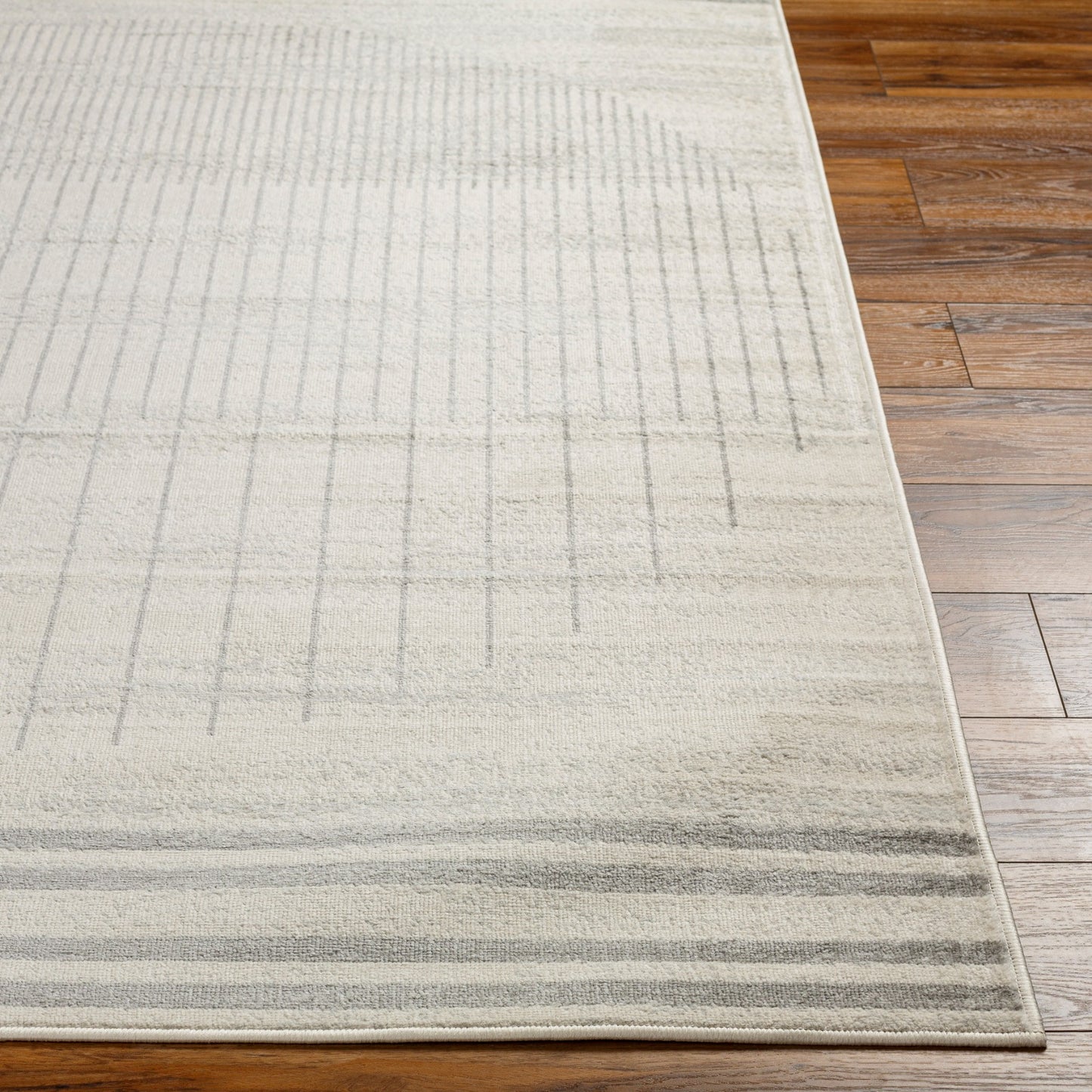 NEERBOSCH Tapis Scandinave - Tapis Moderne, Salon, Chambre - Tapis Contemporain, Poils Courts, Doux, Entretien Facile - Ivoire, Gris