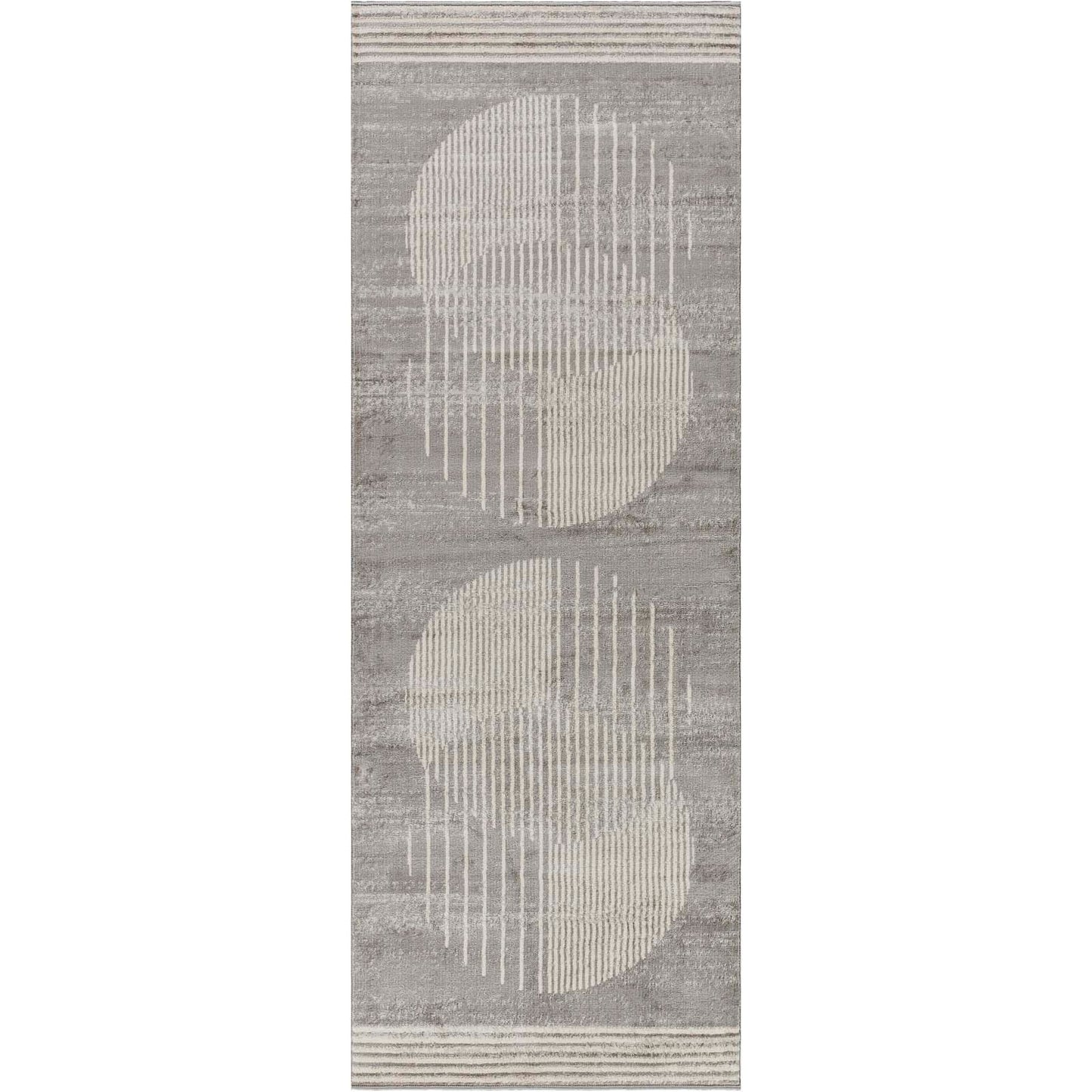 LAKIN Tapis Scandinave - Tapis Moderne, Salon, Chambre - Tapis Contemporain, Poils Courts, Doux, Entretien Facile - Gris, Beige