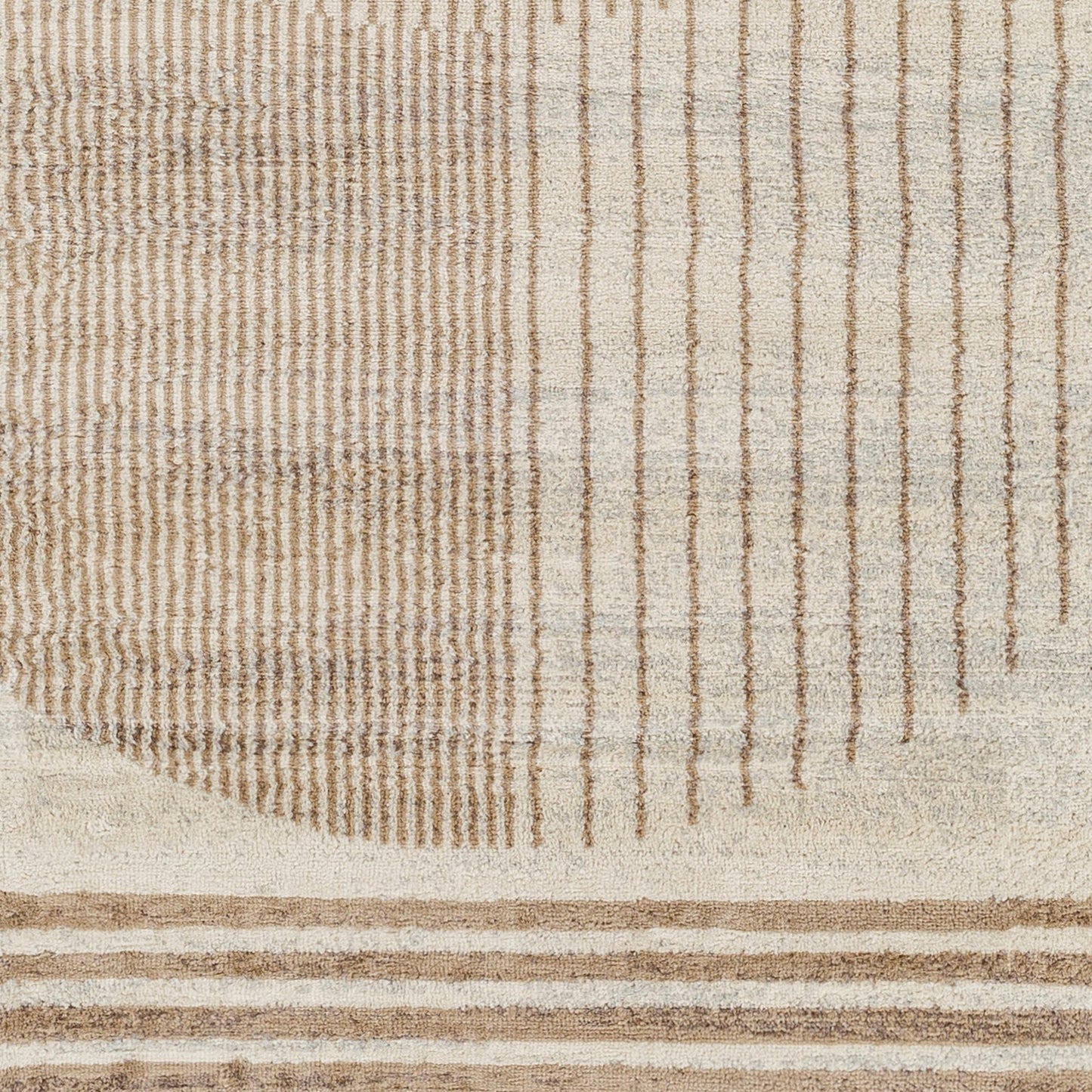 LAKIN Skandinavischer Teppich I Wohnzimmer, Esszimmer, Schlafzimmer I Moderner Weicher Kurzflor Boho Teppich, Plegeleicht I Beige, Braun