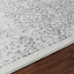 TIVON Tapis Vintage - Tapis Persan, Salon, Chambre - Tapis Traditionnel Oriental, Poils Courts, Doux, Entretien Facile - Gris, Ivoire