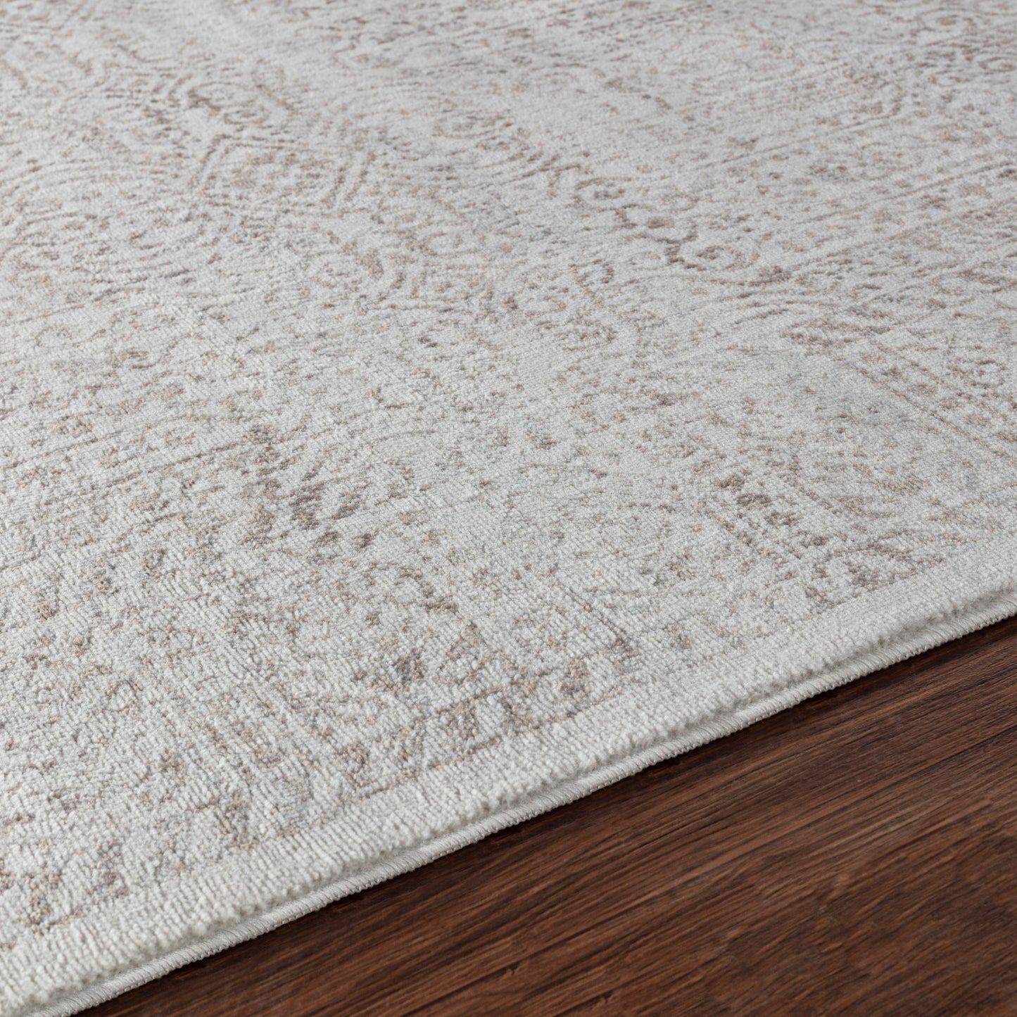 MAKITA Tapis Vintage - Tapis Persan, Salon, Chambre - Tapis Traditionnel Oriental, Poils Courts, Doux, Durable - Brun, Ivoire, Gris