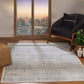 MAKITA Tapis Vintage - Tapis Persan, Salon, Chambre - Tapis Traditionnel Oriental, Poils Courts, Doux, Entretien Facile - Gris, Ivoire