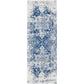 AMELIA Tapis Vintage - Tapis Persan, Couloir, Salon, Chambre - Tapis Traditionnel Oriental, Poils Courts, Doux, Durable - Bleu, Beige