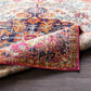 OLIVIA Vintage Teppich I Läufer, Flur, Wohnzimmer, Esszimmer I Orientalischer Traditioneller Boho Kurzflor Teppich I Mehrfarbig, Orange