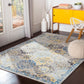 AMELIA Tapis Vintage - Tapis Persan, Salon, Chambre - Tapis Traditionnel Oriental, Poils Courts, Doux, Durable - Multicolore, Bleu