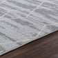 LOREN Tapis Scandinave - Tapis Moderne, Salon, Chambre - Tapis Contemporain, Poils Courts, Doux, Entretien Facile - Gris, Blanc