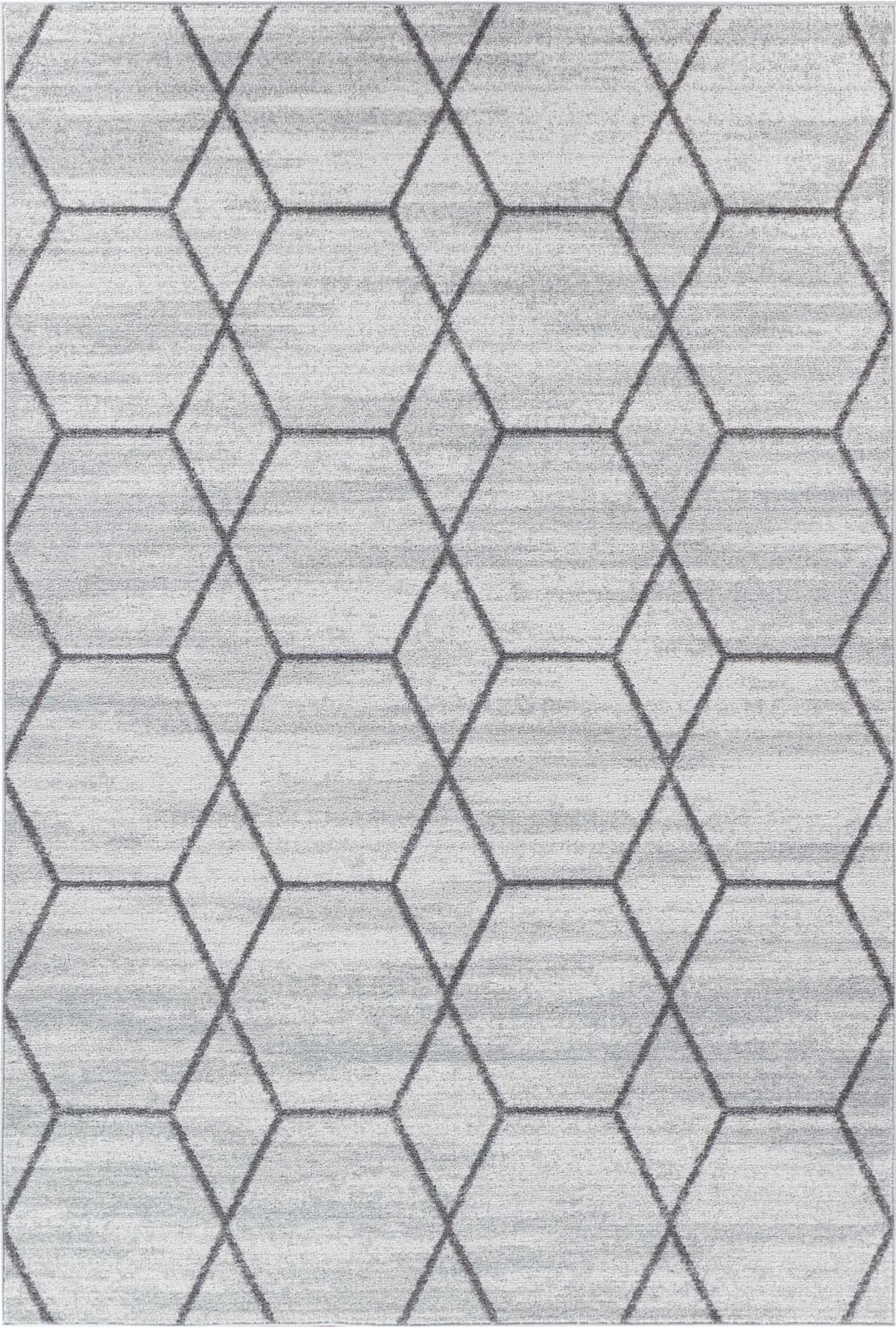 LOREN Tapis Scandinave - Tapis Moderne, Salon, Chambre - Tapis Contemporain, Poils Courts, Doux, Entretien Facile - Blanc, Gris