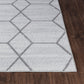 LOREN Tapis Scandinave - Tapis Moderne, Salon, Chambre - Tapis Contemporain, Poils Courts, Doux, Entretien Facile - Blanc, Gris