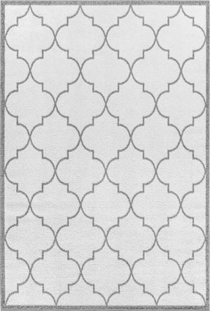 FARID Tapis Scandinave - Tapis Moderne, Salon, Chambre - Tapis Contemporain, Poils Courts, Doux, Entretien Facile - Blanc, Gris