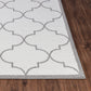 FARID Tapis Scandinave - Tapis Moderne, Salon, Chambre - Tapis Contemporain, Poils Courts, Doux, Entretien Facile - Blanc, Gris