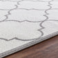 FARID Tapis Scandinave - Tapis Moderne, Salon, Chambre - Tapis Contemporain, Poils Courts, Doux, Entretien Facile - Blanc, Gris