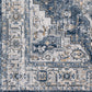 TRICHT Tapis Vintage - Tapis Persan, Salon, Chambre - Tapis Traditionnel Oriental, Poils Courts, Doux, Durable - Bleu, Gris, Ivoire