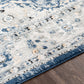 MUGGENHOL Tapis Vintage - Tapis Persan, Salon, Chambre - Tapis Traditionnel Oriental, Poils Courts, Doux, Durable - Bleu, Gris, Jaune