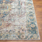 GILBERTVILLE Tapis Lavable en Machine - Tapis Persan, Salon, Cuisine - Tapis Vintage Oriental, Poils Courts, Doux, Durable - Gris, Bleu