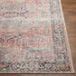 GLIDDEN Tapis Lavable en Machine - Tapis Persan, Salon, Salle à Manger, Cuisine - Tapis Vintage Oriental, Poils Courts, Doux - Rose