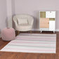 CERISSA Tapis Enfant - Tapis Chambre, Garçon, Fille, Bébé, Salle de Jeu, Poils Doux, Résistant, Entretien Facile - Rose, Blanc