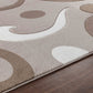 JIMMY Tapis Scandinave - Tapis Moderne, Salon, Chambre - Tapis Contemporain, Poils Courts, Doux, Entretien Facile - Brun, Blanc