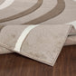 KAUMBERG Tapis Scandinave - Tapis Moderne, Salon, Chambre - Tapis Contemporain, Poils Courts, Doux, Entretien Facile - Brun, Blanc