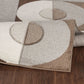 WESLIE Tapis Scandinave - Tapis Moderne, Salon, Chambre - Tapis Contemporain, Poils Courts, Doux, Entretien Facile - Brun, Beige