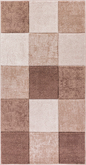 TRINTON Tapis Scandinave - Tapis Moderne, Salon, Chambre - Tapis Contemporain, Poils Courts, Doux, Entretien Facile - Brun, Beige