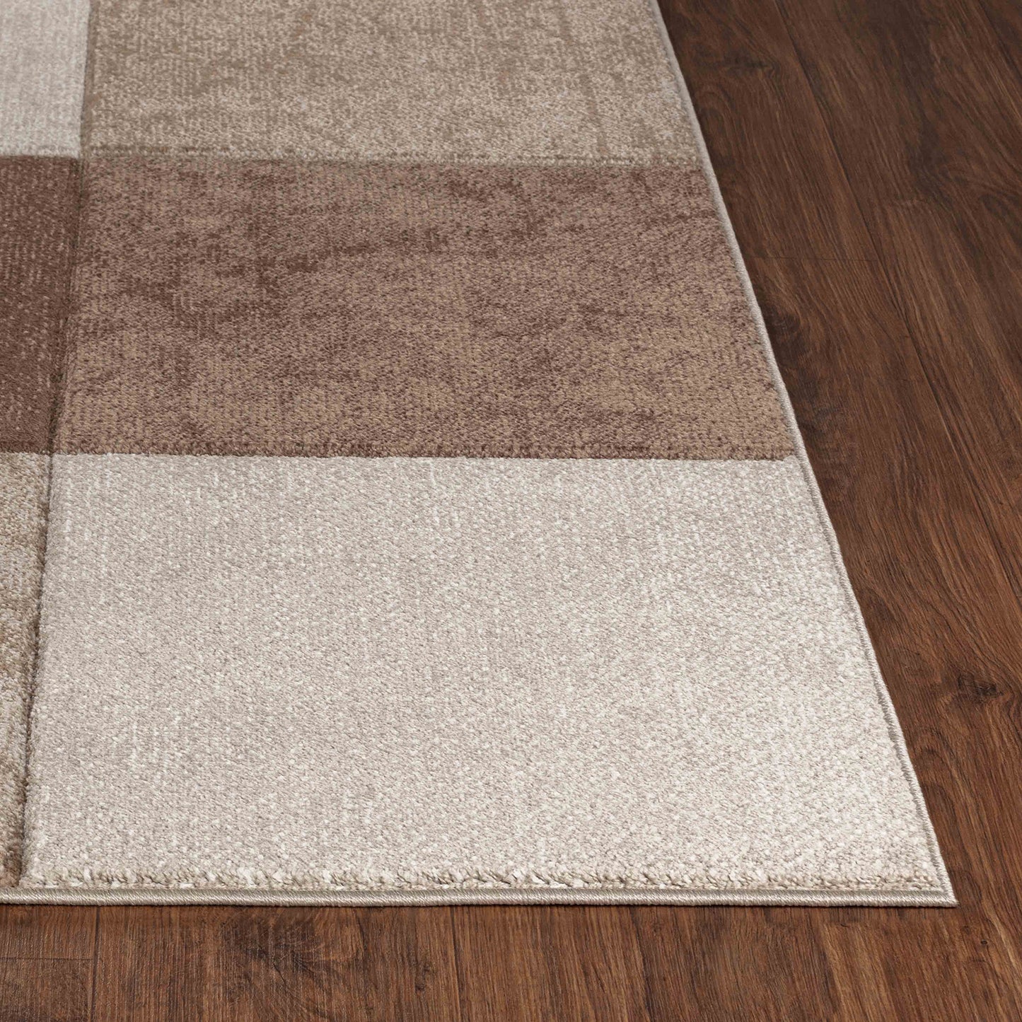 TRINTON Tapis Scandinave - Tapis Moderne, Salon, Chambre - Tapis Contemporain, Poils Courts, Doux, Entretien Facile - Brun, Beige