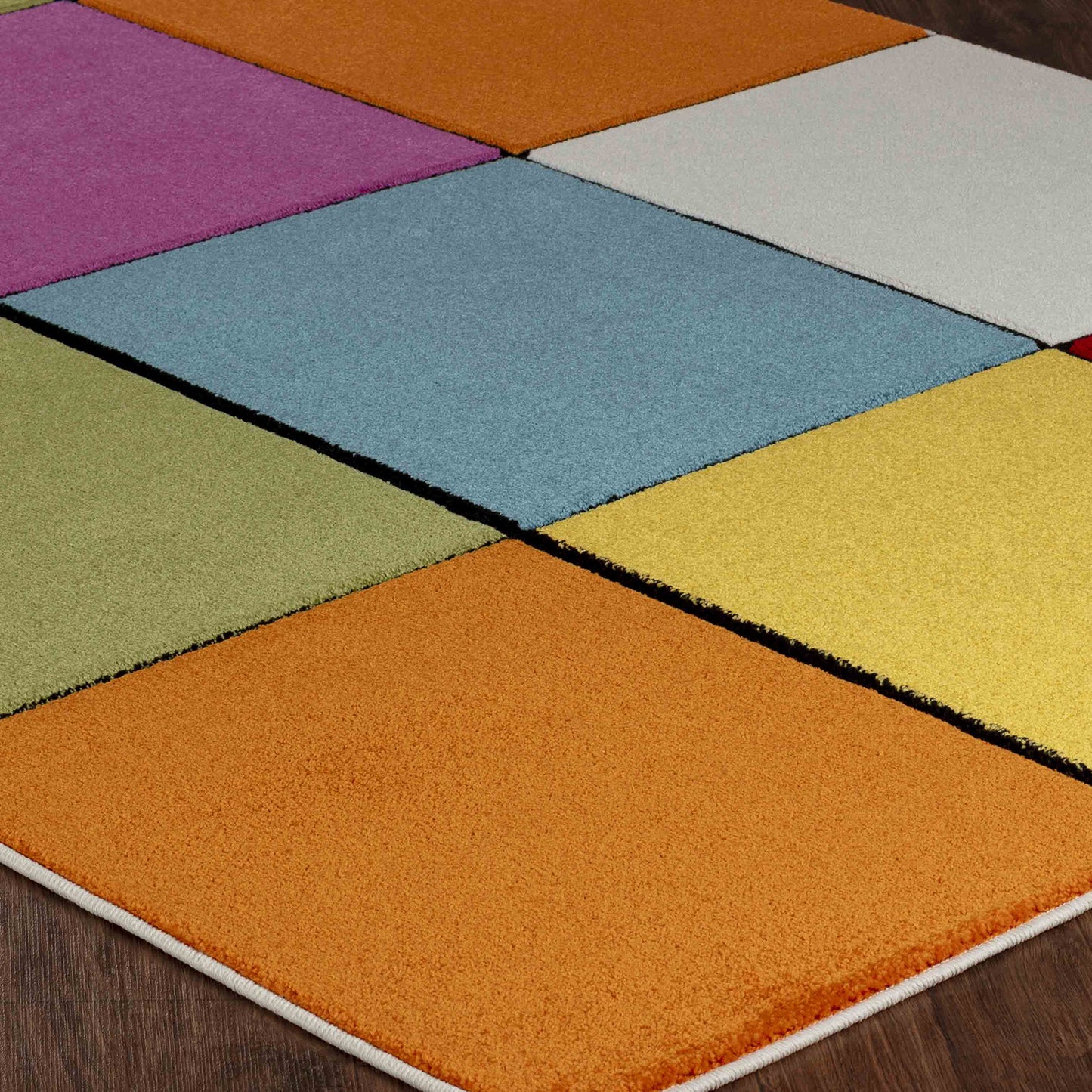 SUSANNE Tapis Scandinave - Tapis Moderne, Salon, Chambre - Tapis Contemporain, Poils Courts, Doux, Entretien Facile - Multicolore