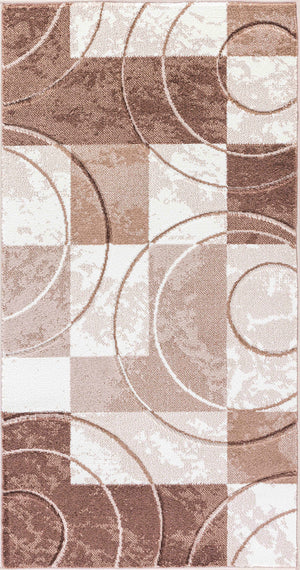 CLEMENTINE Tapis Scandinave - Tapis Moderne, Salon, Chambre - Tapis Contemporain, Poils Courts, Doux, Entretien Facile - Brun, Beige