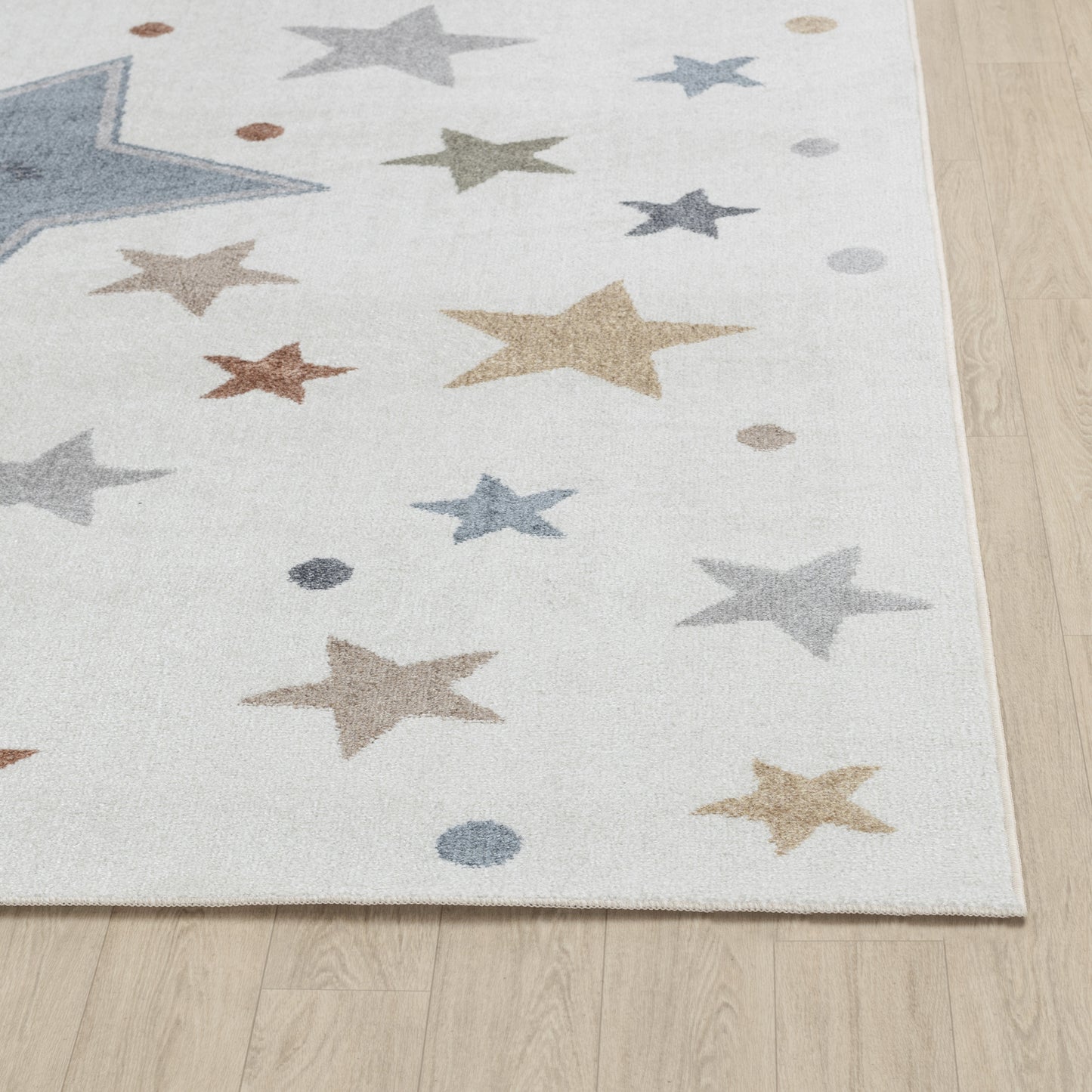 SHAMIA Tapis Enfant Lavable en Machine - Tapis Chambre, Garçon, Fille, Bébé, Salle de Jeu, Poils Doux, Résistant - Multicolore, Bleu