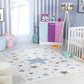 SHAMIA Tapis Enfant Lavable en Machine - Tapis Chambre, Garçon, Fille, Bébé, Salle de Jeu, Poils Doux, Résistant - Multicolore, Bleu