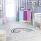 BRENNEN Tapis Enfant Lavable en Machine - Tapis Chambre, Garçon, Fille, Bébé, Salle de Jeu, Poils Doux, Entretien Facile - Multicolore