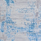 SHAMICA Tapis Abstrait - Tapis Moderne, Salon, Chambre - Tapis Design Marbre Moucheté à Poils Courts, Doux - Ivoire, Bleu, Gris