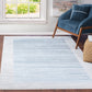 AIYANA Tapis Scandinave - Tapis Moderne, Salon, Chambre - Tapis Contemporain, Poils Courts, Doux, Entretien Facile - Ivoire, Bleu, Gris