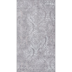 LISSETE Tapis Vintage - Tapis Persan, Salon, Chambre - Tapis Traditionnel Oriental, Poils Courts, Doux, Entretien Facile - Blanc, Gris