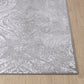 LISSETE Tapis Vintage - Tapis Persan, Salon, Chambre - Tapis Traditionnel Oriental, Poils Courts, Doux, Entretien Facile - Blanc, Gris