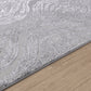 LISSETE Tapis Vintage - Tapis Persan, Salon, Chambre - Tapis Traditionnel Oriental, Poils Courts, Doux, Entretien Facile - Blanc, Gris