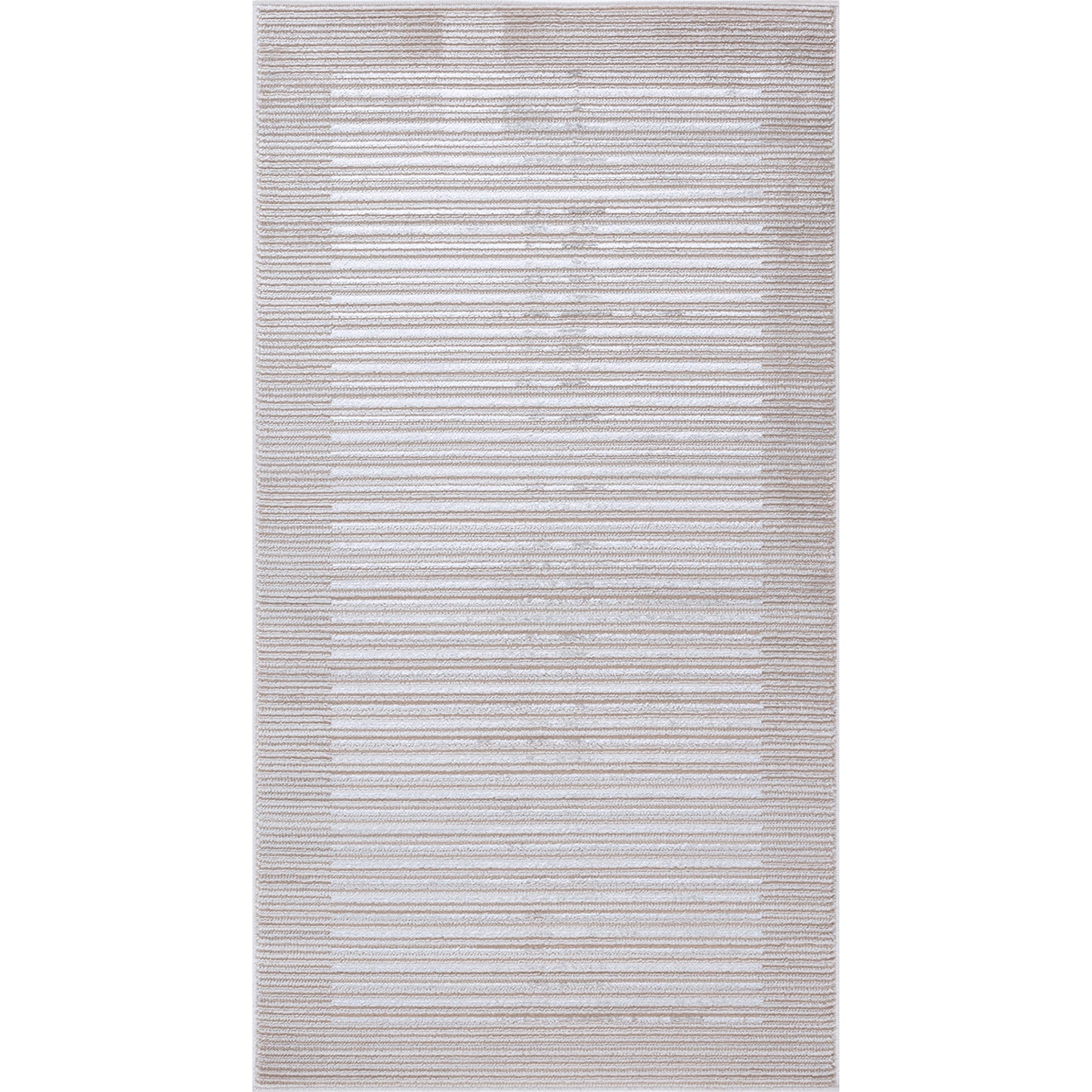 AIYANA Tapis Scandinave - Tapis Moderne, Salon, Chambre - Tapis Contemporain, Poils Courts, Doux, Entretien Facile - Beige, Blanc