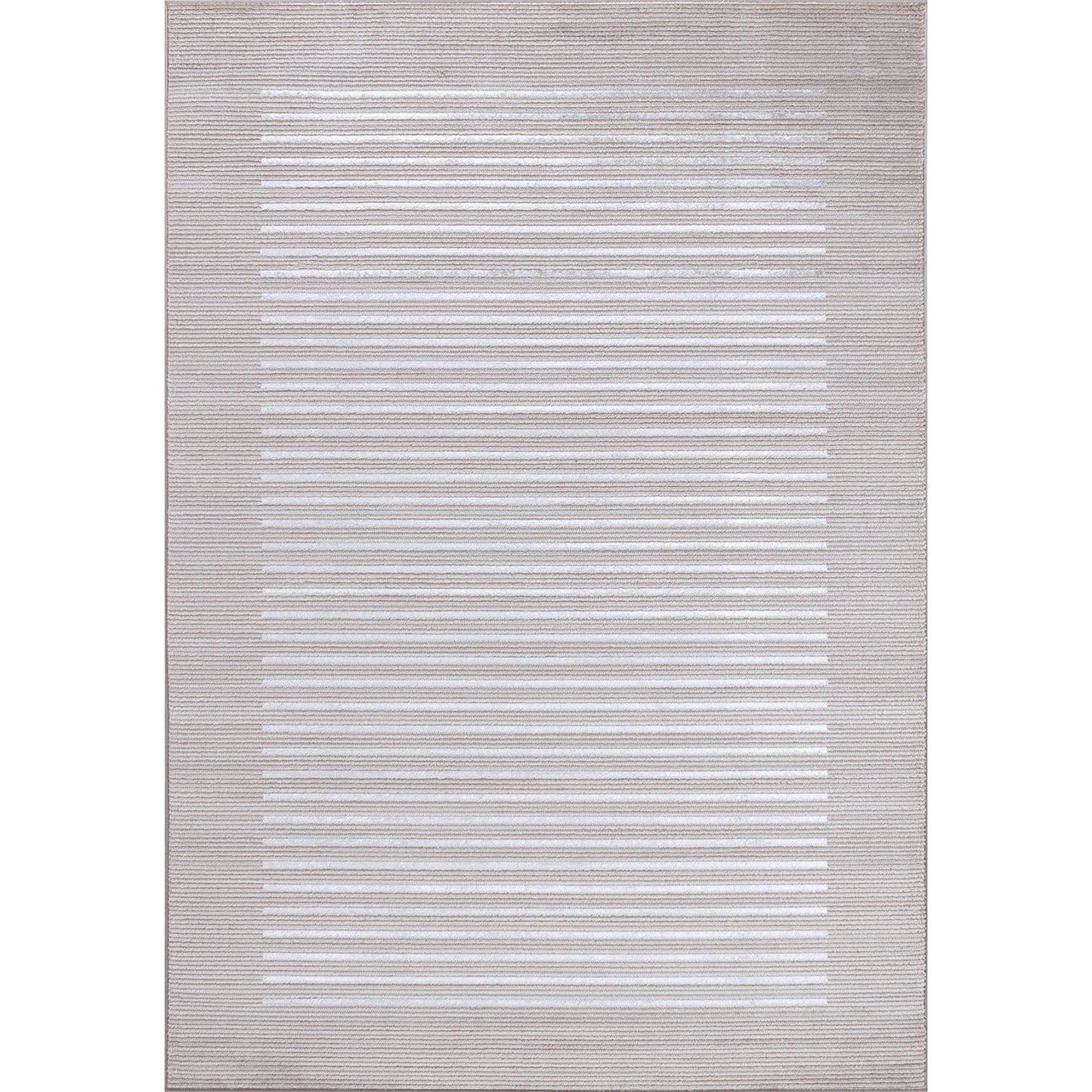 AIYANA Tapis Scandinave - Tapis Moderne, Salon, Chambre - Tapis Contemporain, Poils Courts, Doux, Entretien Facile - Beige, Blanc