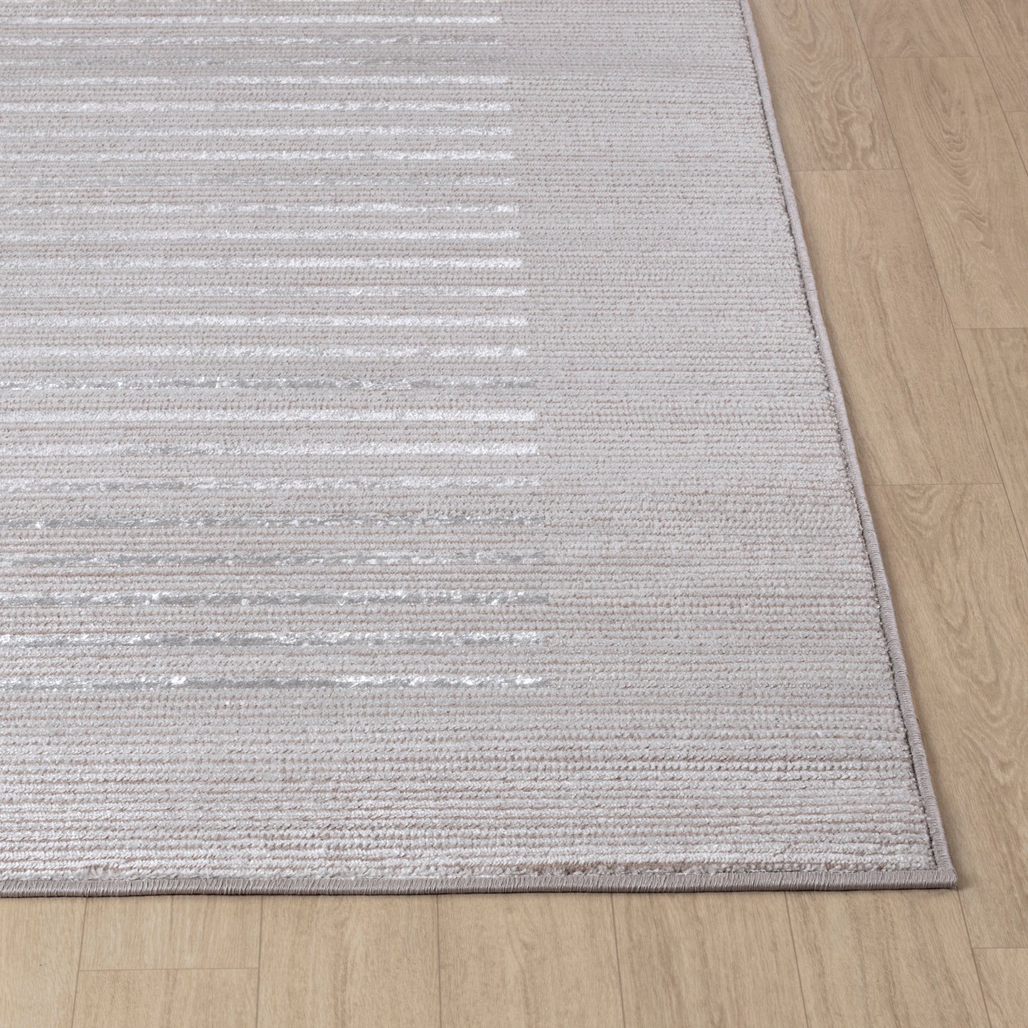 AIYANA Tapis Scandinave - Tapis Moderne, Salon, Chambre - Tapis Contemporain, Poils Courts, Doux, Entretien Facile - Beige, Blanc