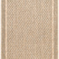 SABRENA Tapis Extérieur Aspect Jute - Tapis Bohème Extérieur et Intérieur, Terrasse, Balcon, Véranda, Salon, Cuisine - Beige, Noir