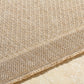 SABRENA Tapis Extérieur Aspect Jute - Tapis Bohème Extérieur et Intérieur, Terrasse, Balcon, Véranda, Salon, Cuisine - Beige, Noir